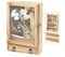 11x16 Shadow Box Frame with Drawers and Removable Flower Photo Shelves, Large Shadow Box Display Case Wood Pet Memorial Shadow Box, Rustic Brown Wood Shadow Box as Wedding Gifts
